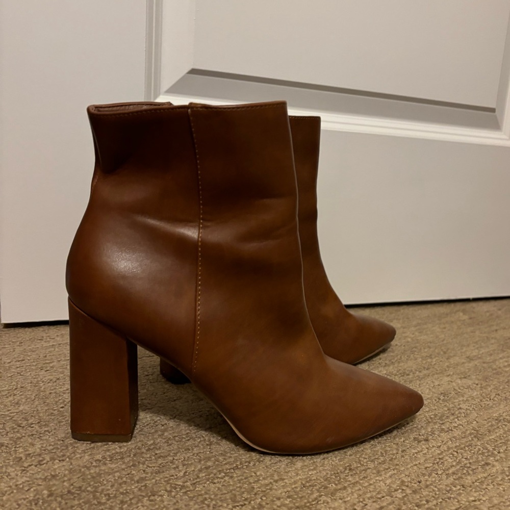 Madden Girl light brown bootie